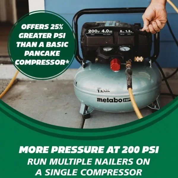 Metabo HPT Air Compressor THE TANK™ | 200 PSI  6 Gallon | Pancake | EC914S