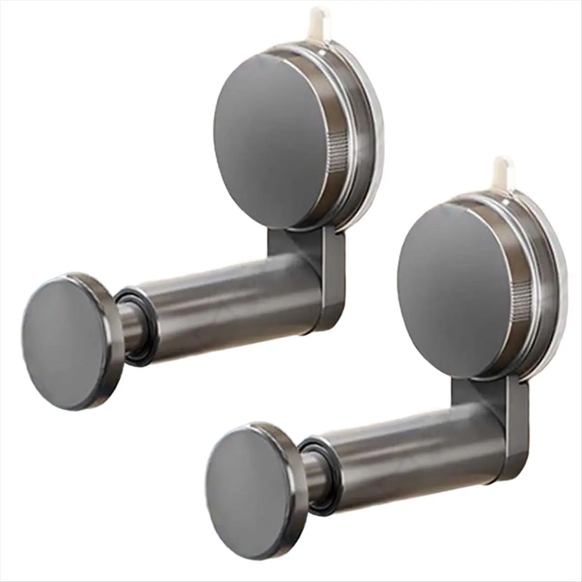 A56K Suction Cup Self-Adhesive Extendable Garment Rack, Space Saving Clothes Hanger Storage Holder for Closet Laundry Room