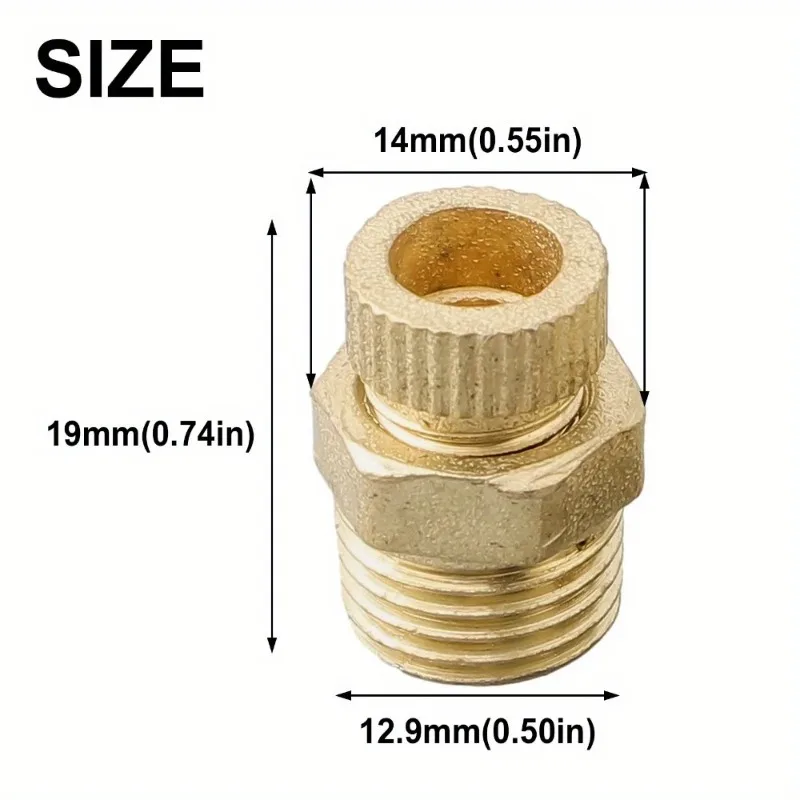 2PCS Small Air Pump Accessories Silent Air Compressor Drain Valve Screw Copper Hand Tools Hardware Accessories