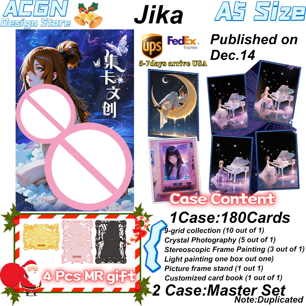 

Wholesale 2025 Latest Jika Cultural x Naruto Limited Thickness All Acrylic Crystal Colored Paper ACG CCG TCG Collect Christmas