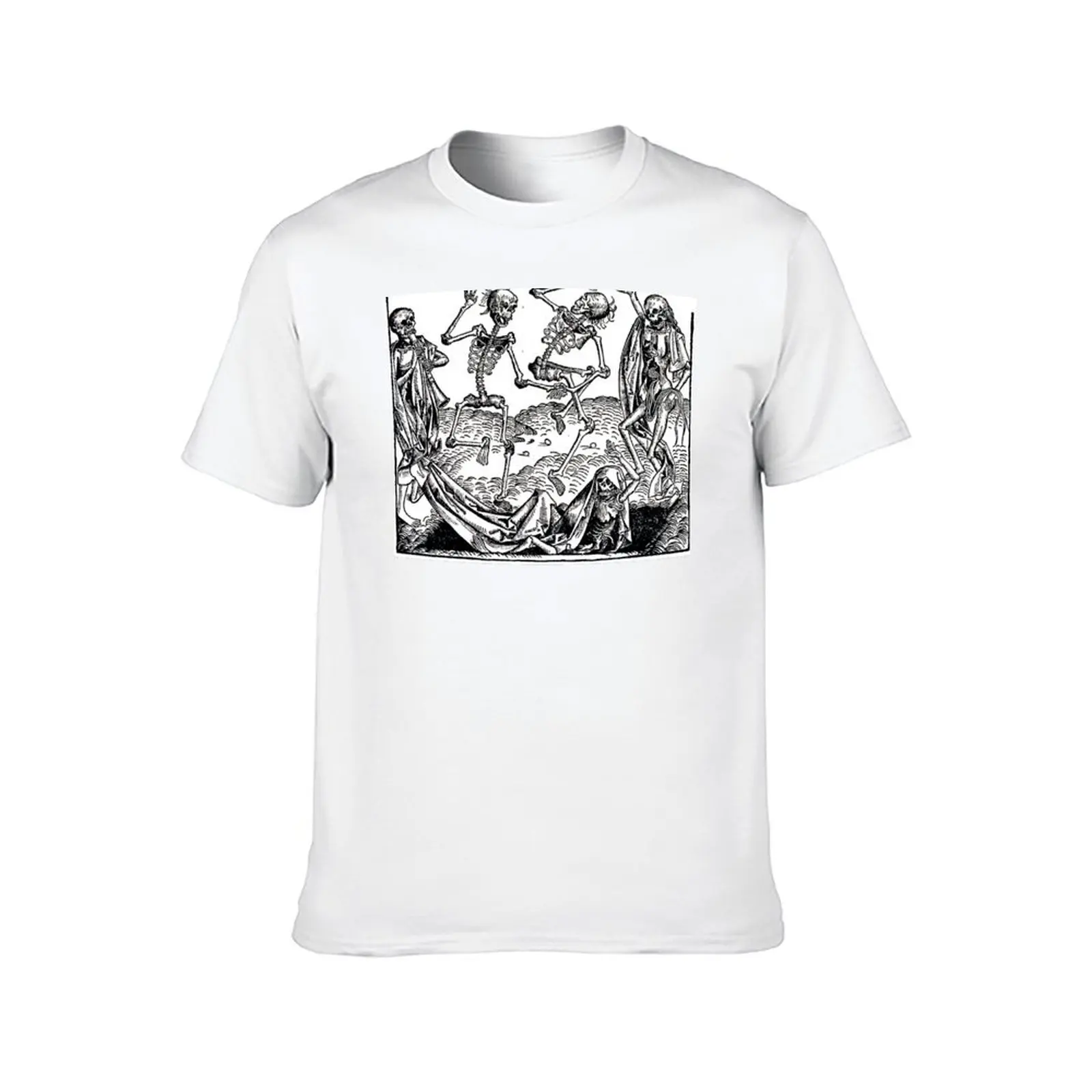 Danse macabre - Michael Wolgemut T-Shirt t shirts for man cotton t shirts for man graphic funny T-Shirt