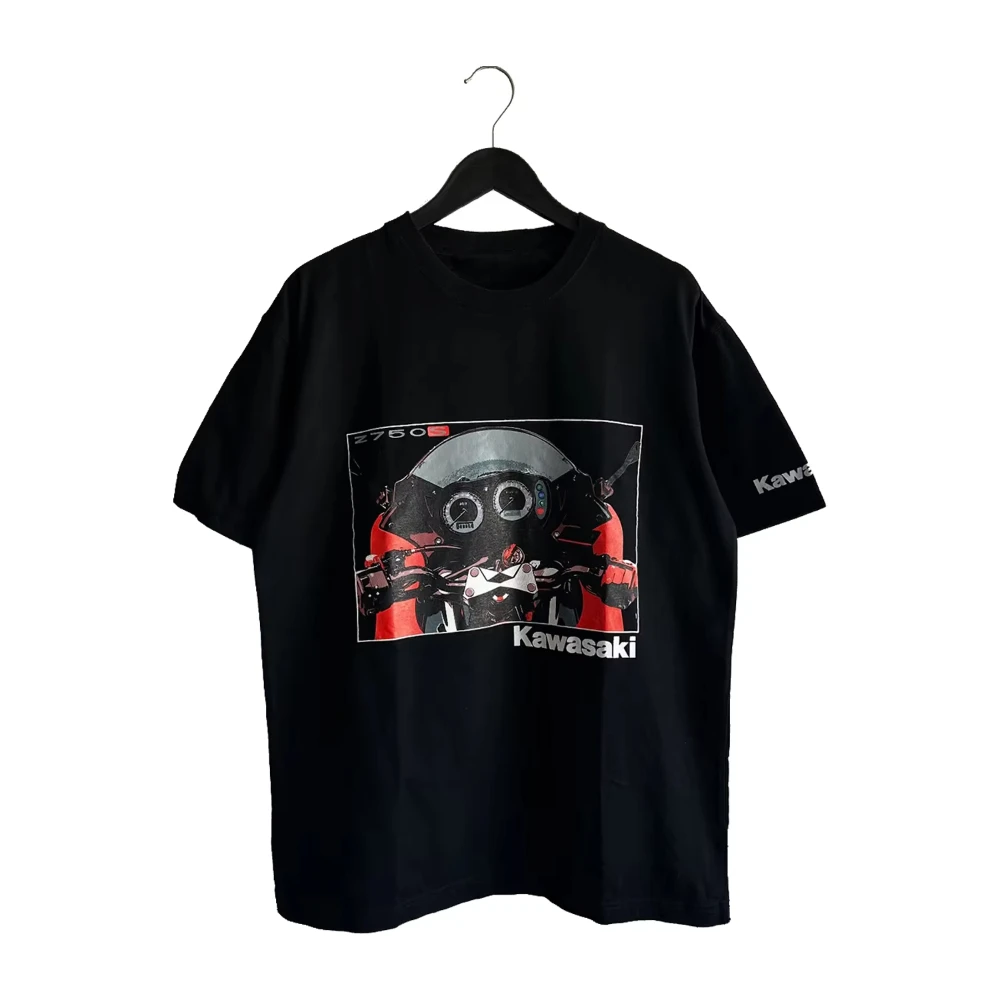 

00s Kawasaki y2k Racing Enduro Tshirt Newest Outdoor Cycling Summer Classic Tee Adults Loose Exercise Off-road Motorcycle Jersey