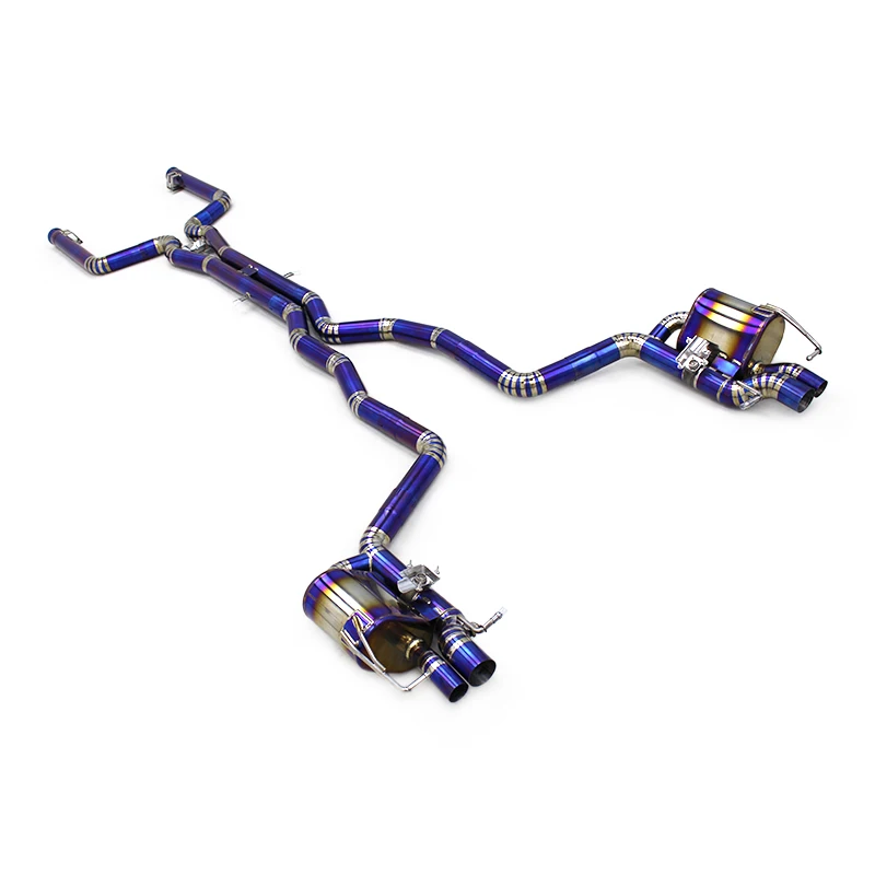 

Catback Exhaust System For Mercedes-Benz C63/C63S AMG W205 4.0T 2015-2020 Titanium Mirror Polished Exhaust Pipes