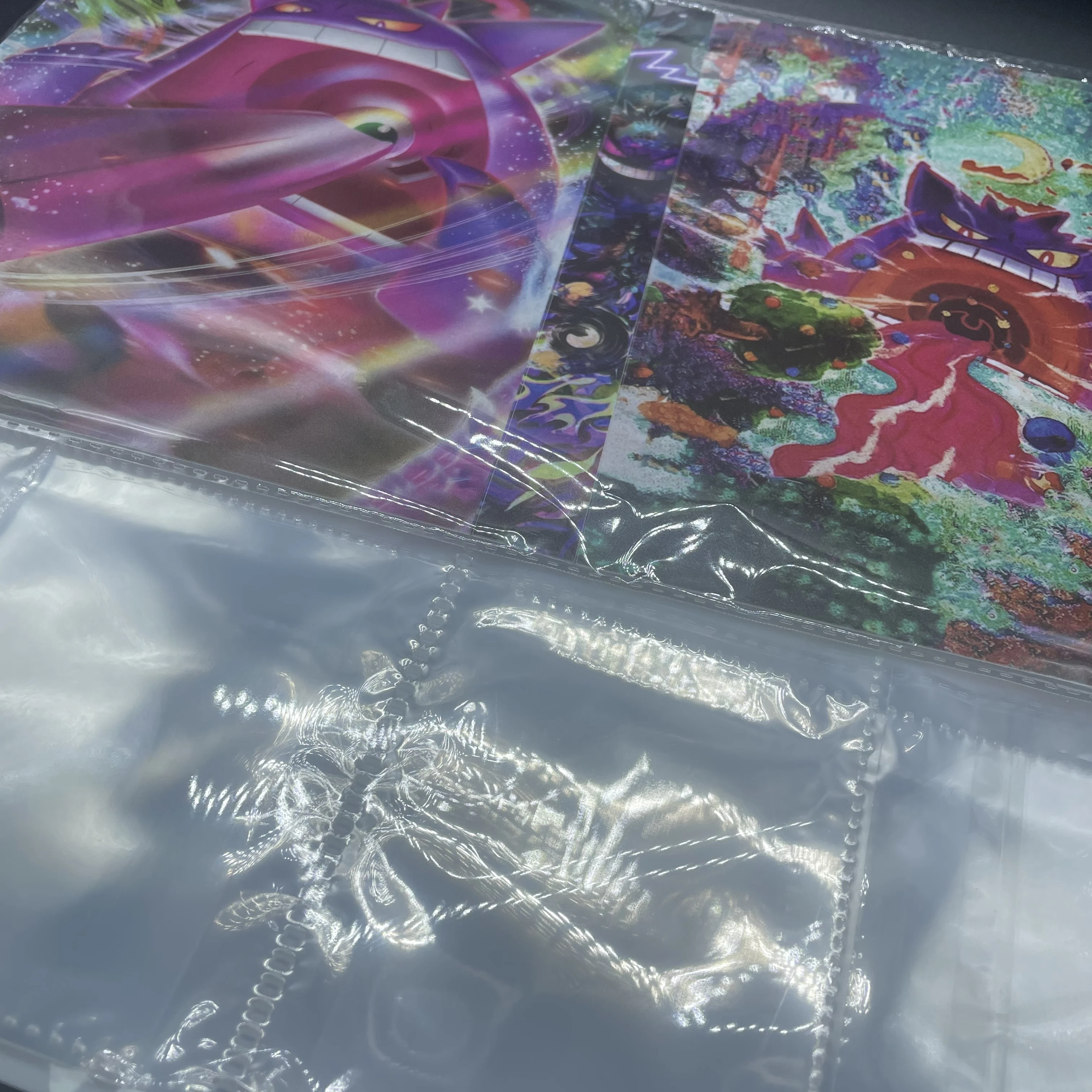 PTCG Gengar Ex Collectible Card Album 4 Compartments Can Hold 240 Pcs Card Matte Touch Shell A Gift for Trading Card Collectors