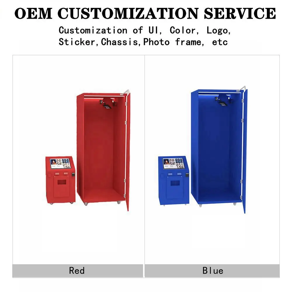 Overhead Photo Booth Touch Screen Photo Booth Intelligent Portable Photo Booth for Sale Instant Shooting and Retrieval 360