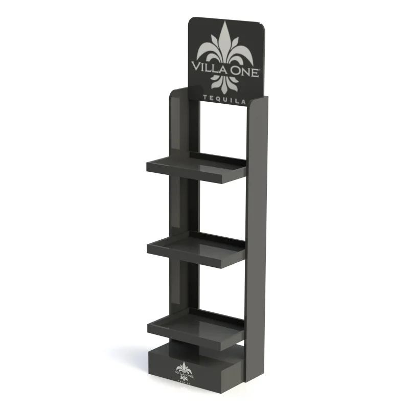 custom.Hot Selling Supermarket Double-side Wine Bottle Display Rack Floor Wine Display Stand With Custom