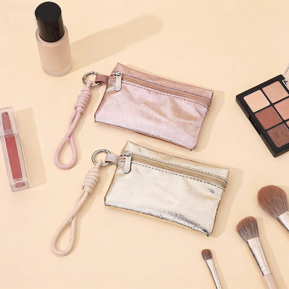 

Косметичка Airfriend Shiny: маленькая персонализированная сумочка для помады, дорожная квадратная косметичка, роскошный мини-кейс, водонепроницаемая косметичка