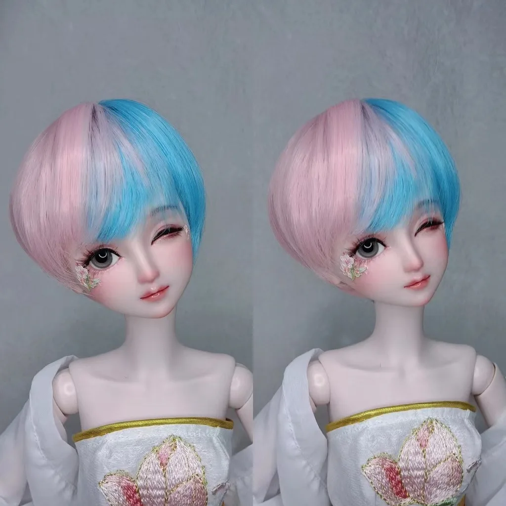 BJD Doll Wig High-temperature Silk Short Hair Can Be Trimmed