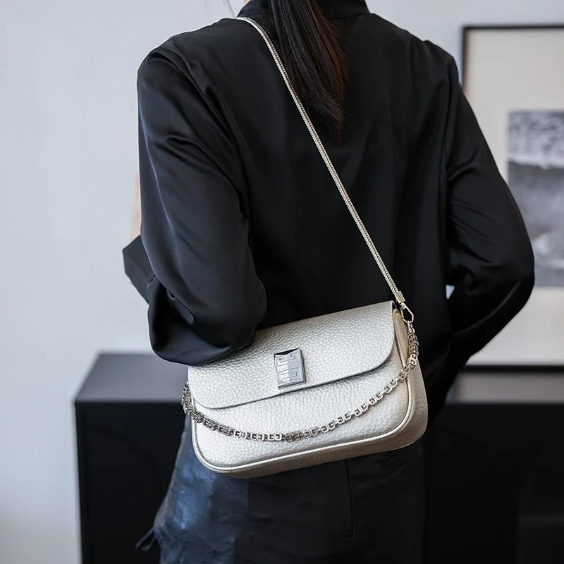 

Стильная дизайнерская парижская модная большая сумка Элегантный кошелек через плечо Сплошной цвет Повседневный шикарный кожаный покупатель