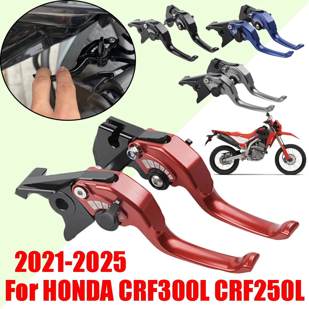

For HONDA CRF300L CRF250L CRF300 CRF250 CRF 300 L 2021 - 2025 Motorcycle Accessories Two Finger Short Brake Clutch Levers Handle