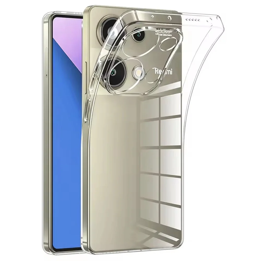

Ultra Thin Silicone Soft Case For Xiaomi Redmi Note 14 13 12 11 Pro Plus 5G Clear Back Cover Transparent Shockproof Shell