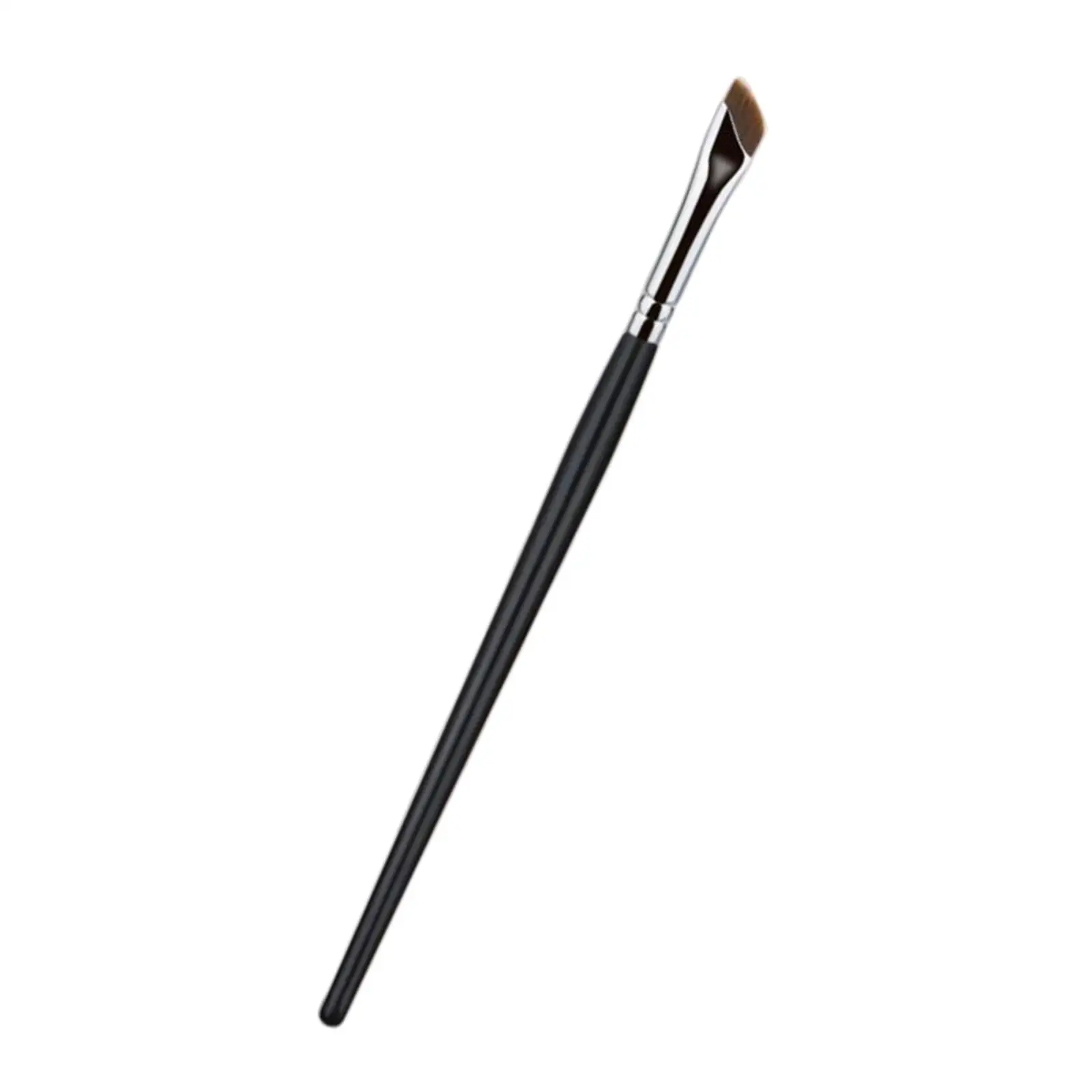 Draagbare dunne fijne schuine borstel, zachte haren schuine oogmake-up tool wenkbrauwborstel voor beginners make-up artiest salon