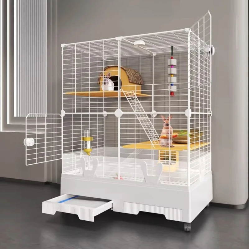 Rabbit special cage household large indoor multi-layer blowout prevention