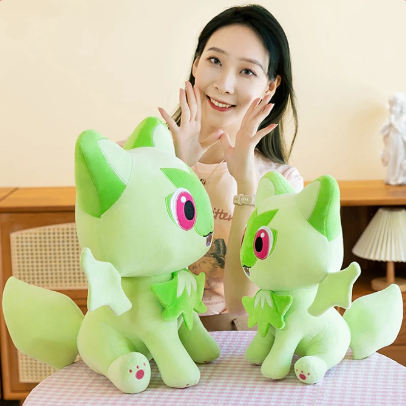 60cm Big Size Sprigatito Pokémon Doll Anime Plush Toy Comfortable Soft Doll Kawaii Room Decoration Toy Children's Birthday Gift