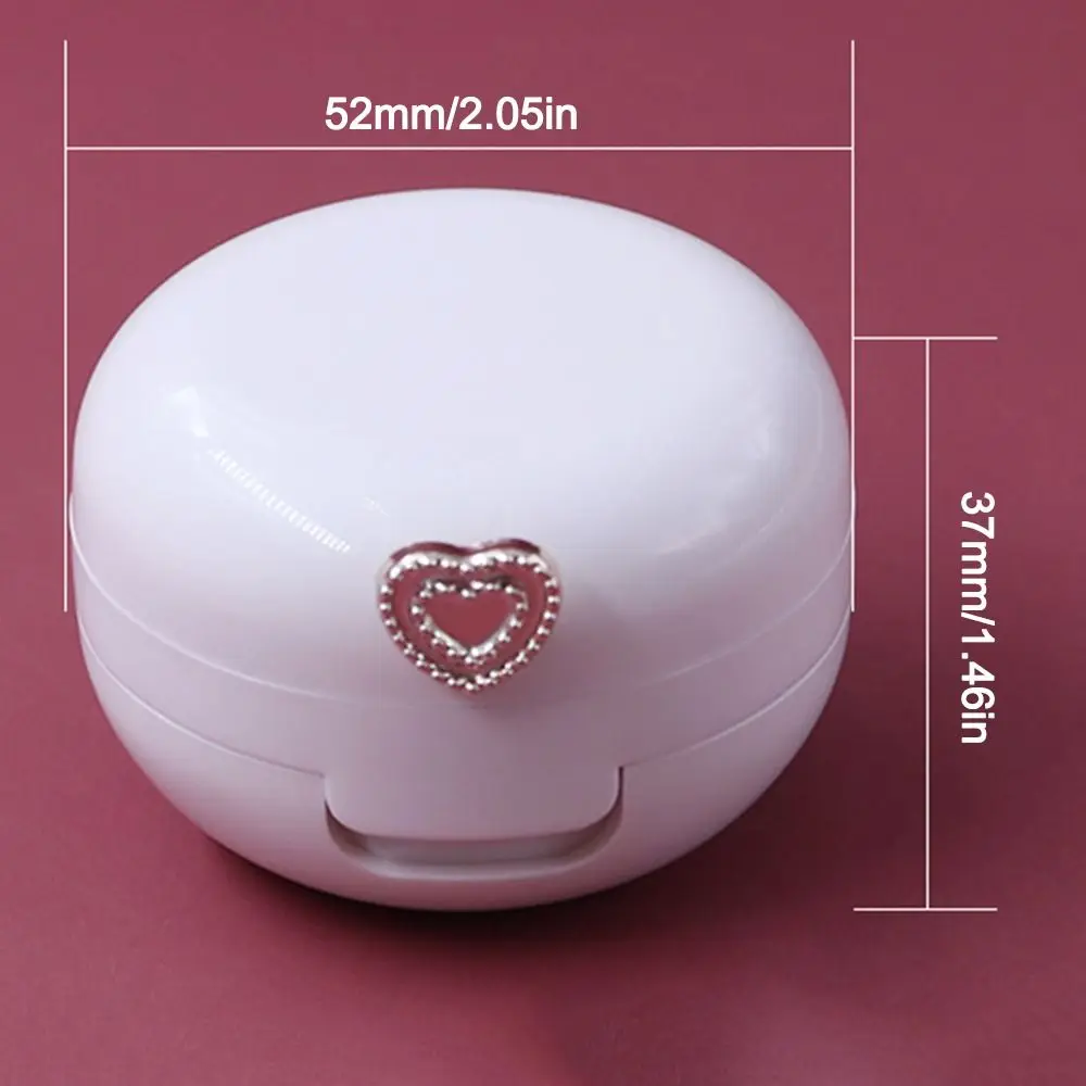 Acessórios de viagem 20g garrafa de filme labial com escova portátil caixa de filme labial branco com espelho máscara recipiente de embalagem