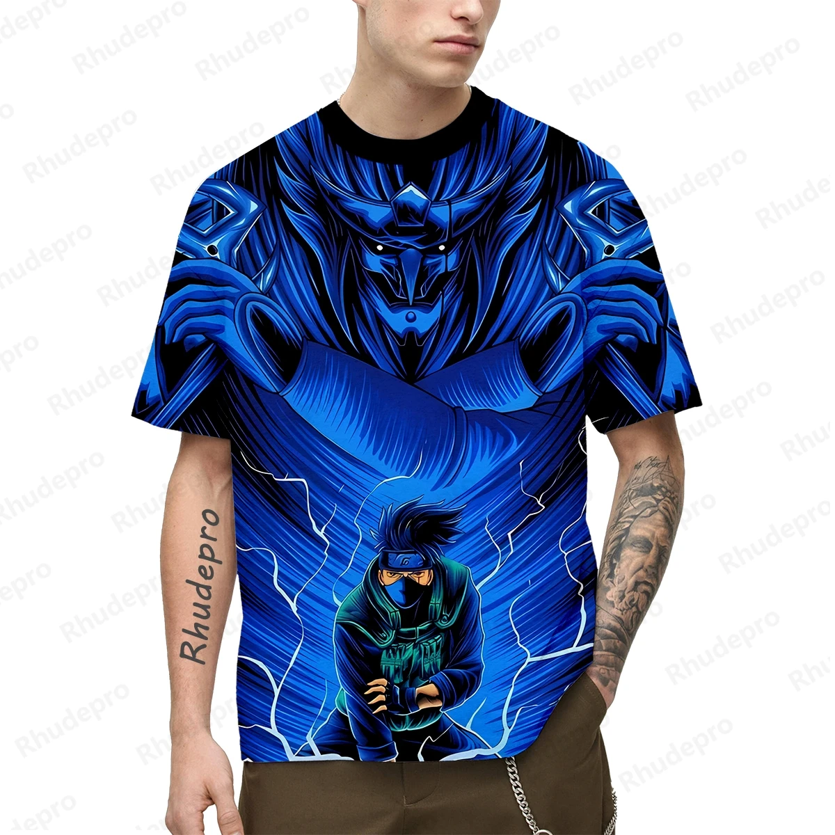 T-shirt Court pour Homme, Style Harajuku, Neon Genesis Evangelion, Hip Hop, Anime, 5XL, Nouvelle Collection, Haute Qualité, Tendance