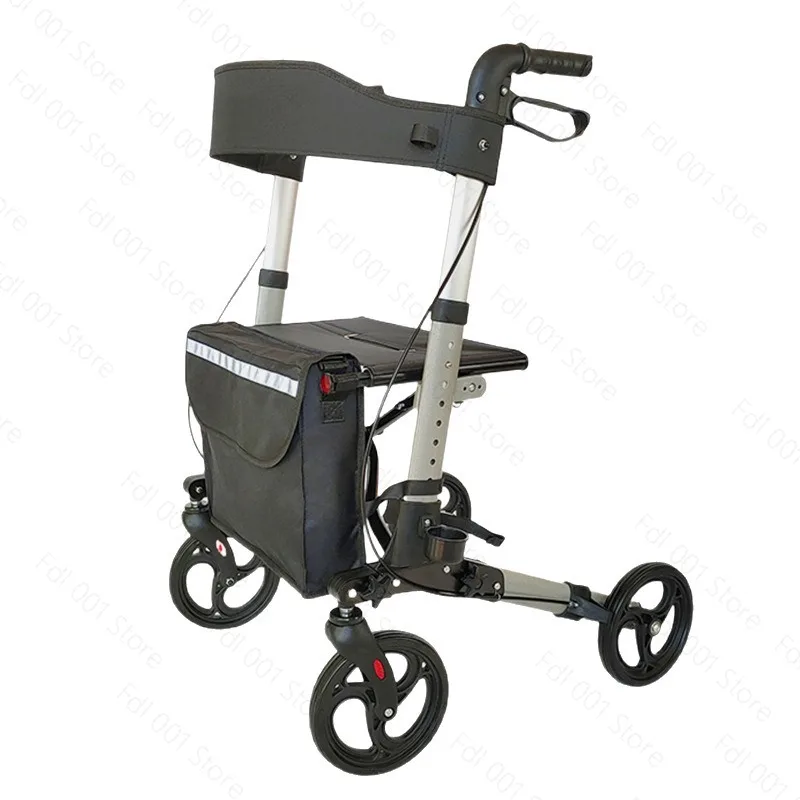 Multi-functional driving car for pregnant women and the elderly light folding four-wheeled vehicle for shopping and shopping