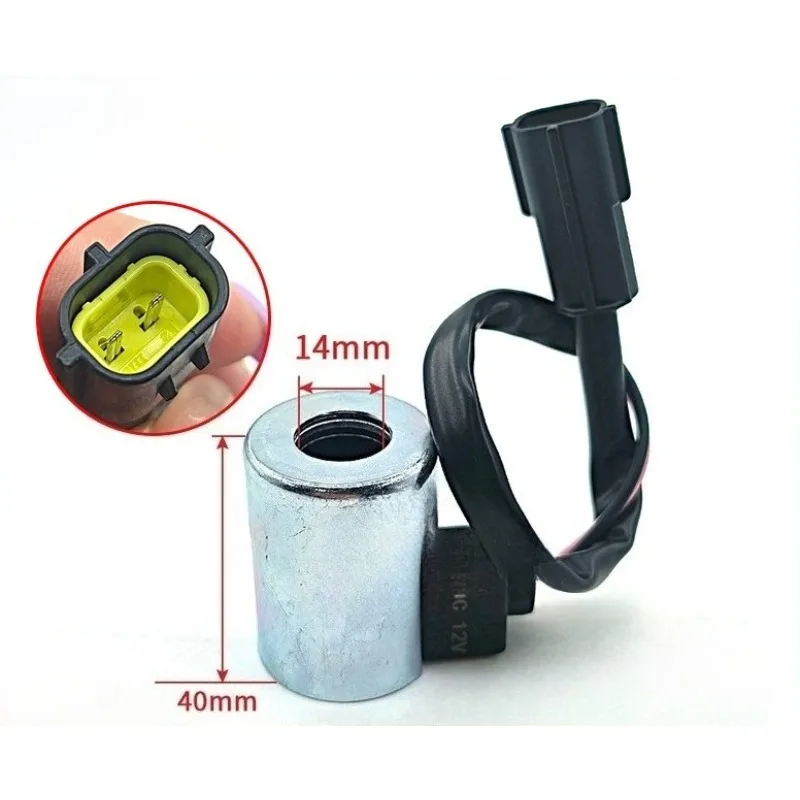 

1 шт., 12 В, катушка пилотного электромагнитного клапана для экскаватора Kubota 151 155 161 165-3, новая