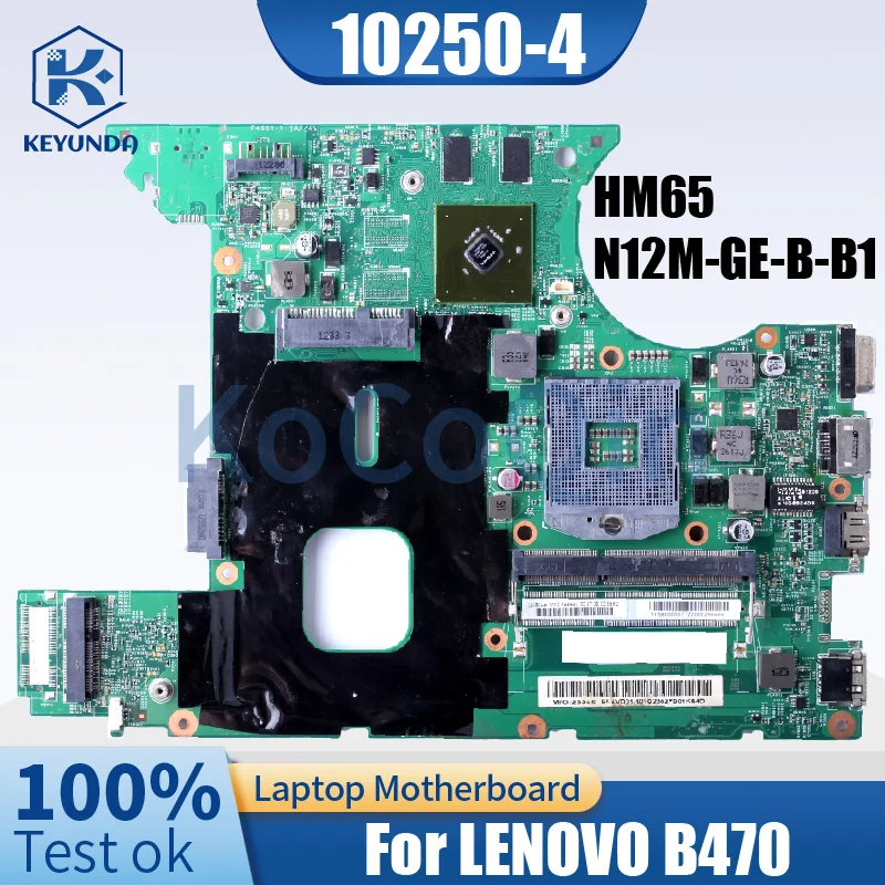 

LB47L2 MB 10250-4 для материнской платы ноутбука LENOVO B470 90000577 HM65 N12M-GE-B-B1 DDR3, полностью протестированная материнская плата для ноутбука