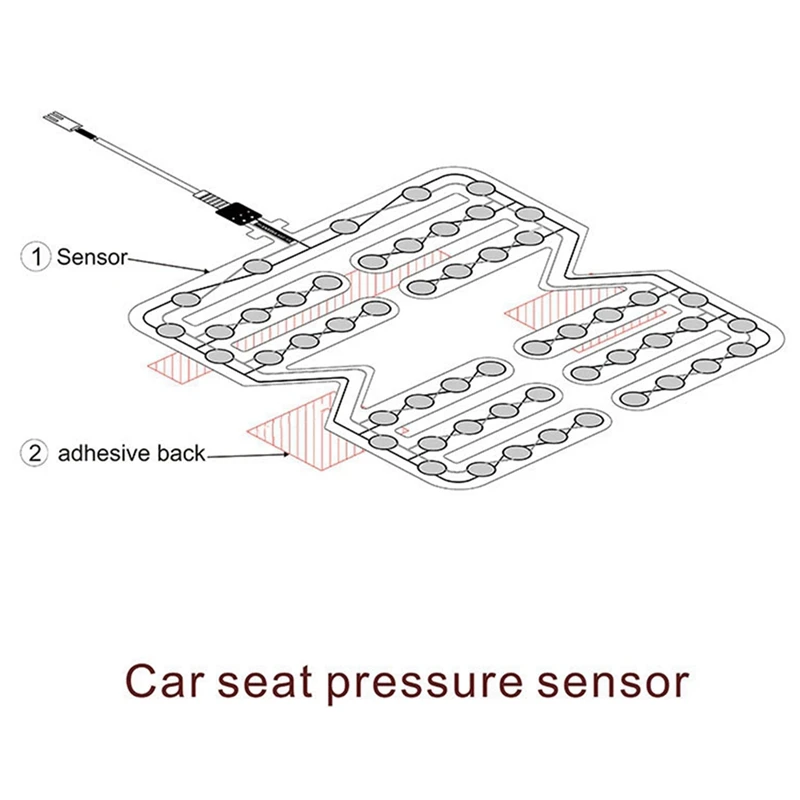 ملحق إنذار المحتال على مقعد السيارة العالمي مستشعر الضغط تحذير تذكير الوسادة-T45C