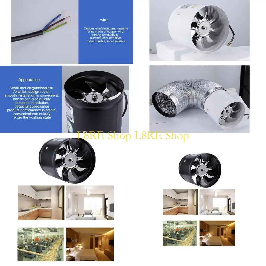 

L8RE вентилятор выхлопной вентиляции с низким шумом для подвалов, ванных комнат, кухонных чердаков