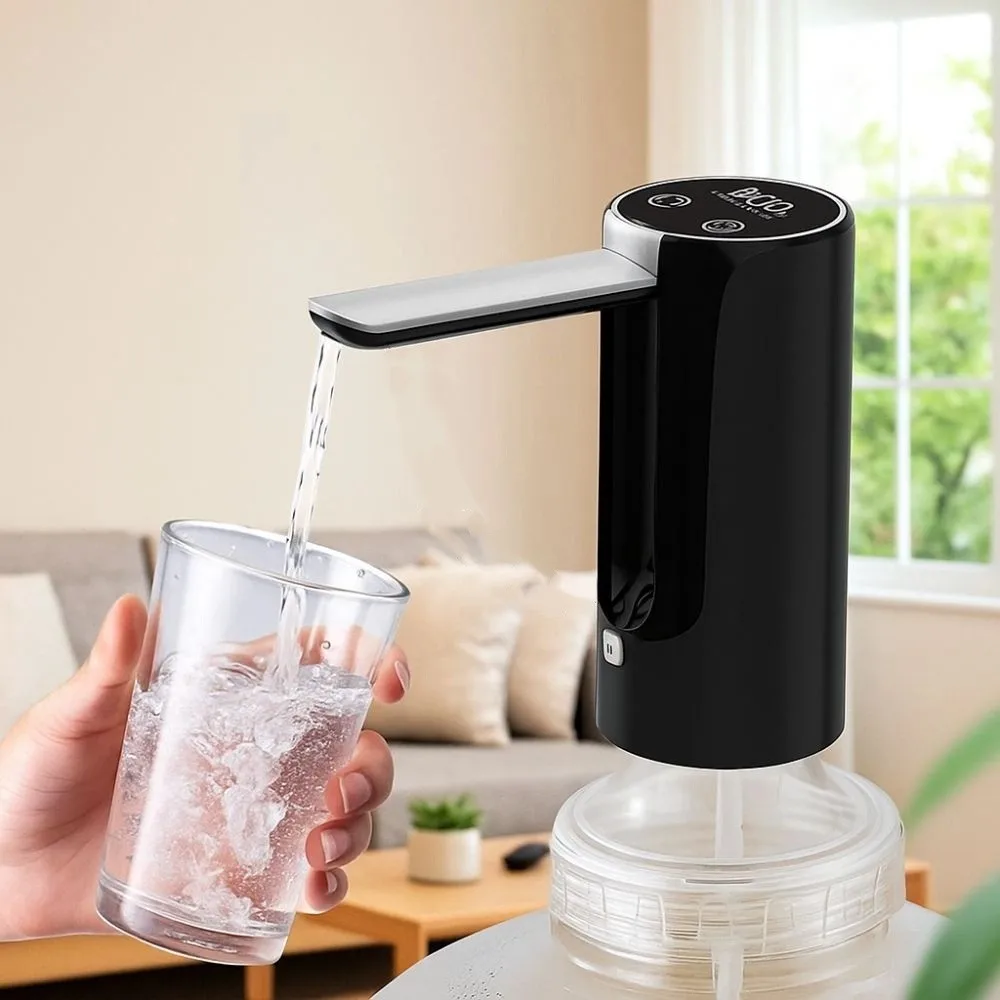 

USB Charging Electric Water Dispenser Pump LED Display 3 Speed Adjustment Smart Water Pump Foldable Spout Quiet Operation
