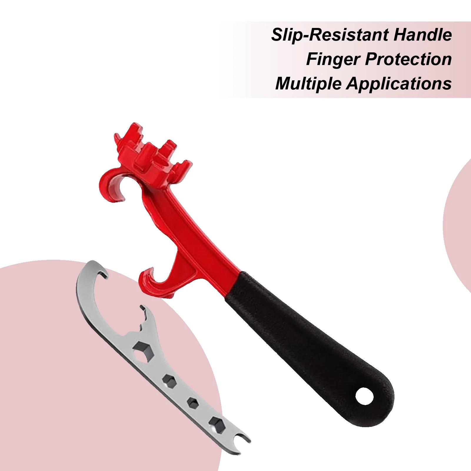 

Bucket Opener Household Barrel Wrench 2 Pieces Non-Slip Bucket Opening Wrench For Home Industrial Camping Kitchen Travel
