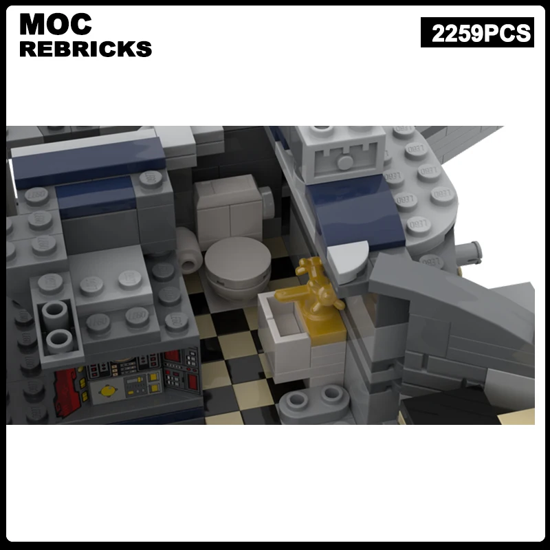 Star Movie Series Raumschiff YT-985 MOC Baustein Großes Cruiser-Montagemodell Senior Brick Toys Weihnachtsgeschenke für Kinder