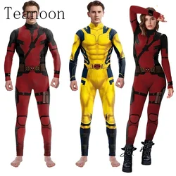 Deadpool kostium superbohater Wolverine kombinezon Wolverine kostiumy Cosplay mężczyźni kobiety Halloween Zenti Party body