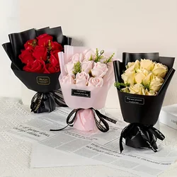 Charming Rose Bouquet Soap Flower Gift Box Perfect Gift for Valentine's Day Wedding & Engagement Unique Home Decor Accents