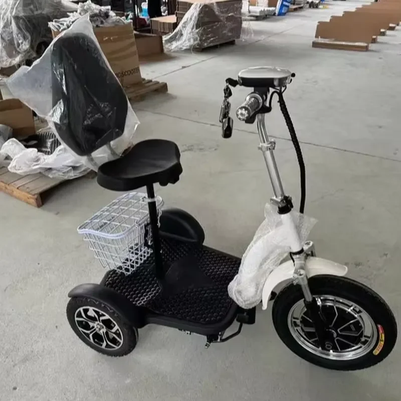 350W Electric Scooter Frame 3 Wheel Chassis Replacement Parts for DIY Assembly Strong Metal Structure Durable Body Kit