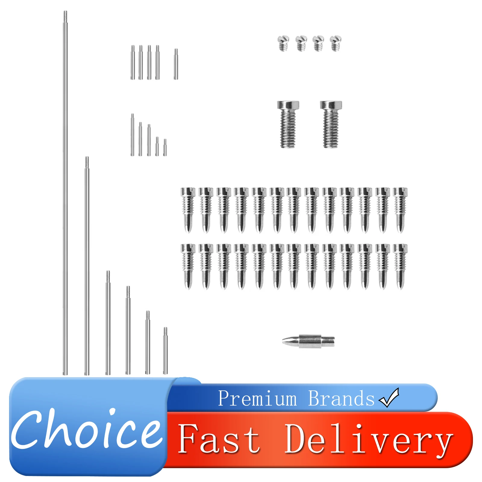 SLADE 49Pcs/Set Tenor Sax Saxophone Repair Parts Wind Instrument Repair Tool Kit Screw Threaded Rod Conical Nail Saxophone Parts
