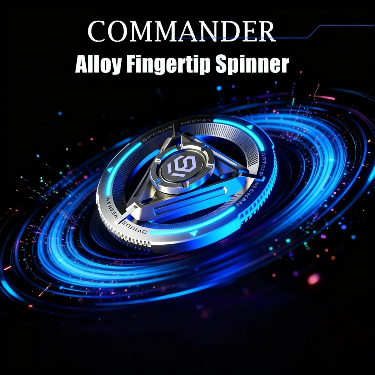 Metal Hand Spinner Gyro Fidget Toy, High Speed Stress Relief Desk Tool, Calming Focus Gadget Gift for Adults