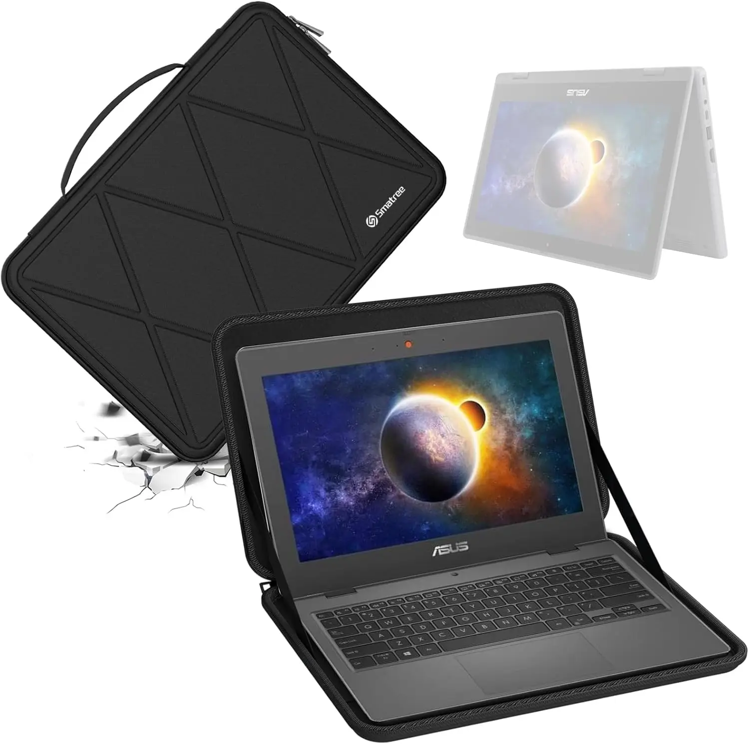 Smatree Hard EVA Protective Sleeve Case Compatible for 11.6 Inch ASUS Br1100f