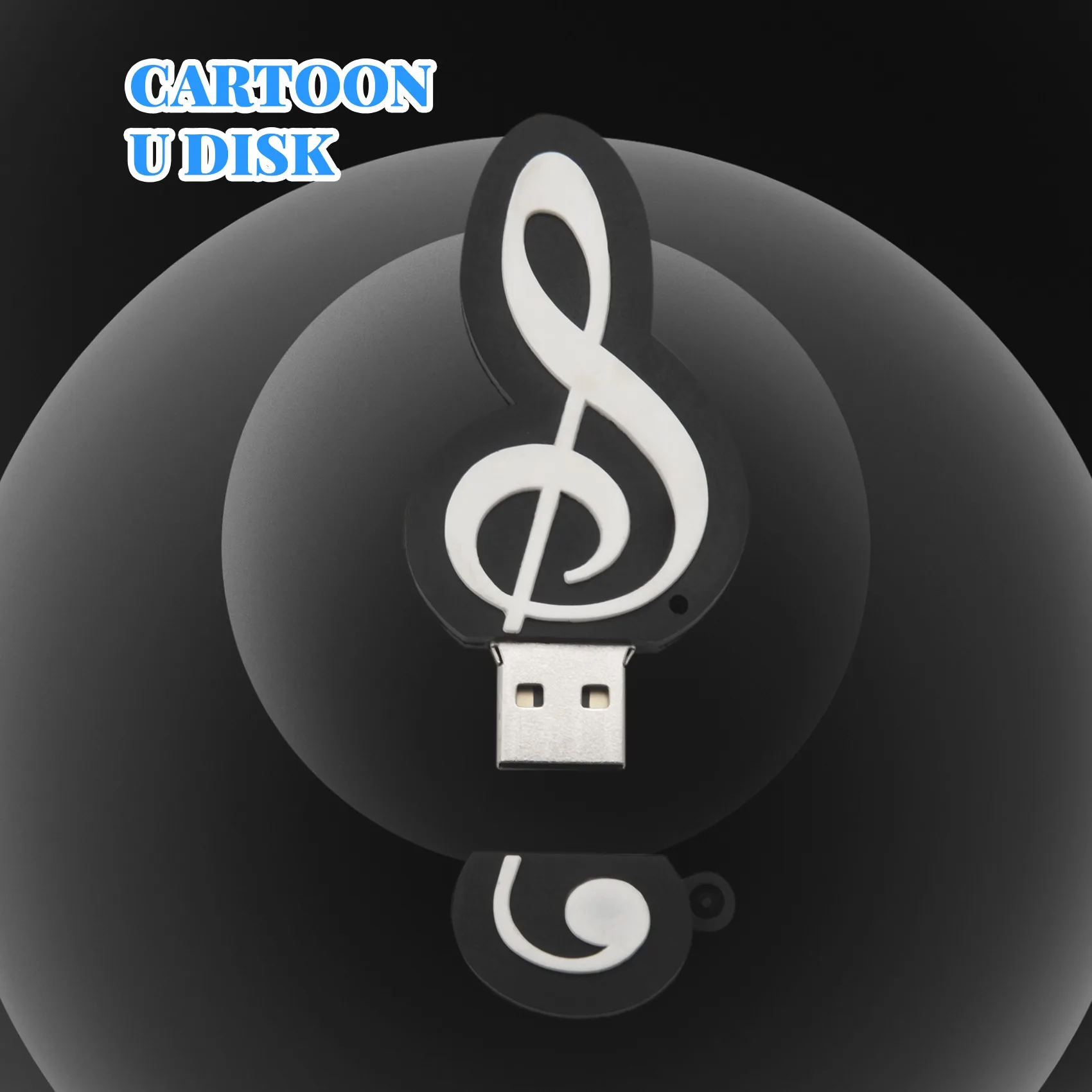 ABGN USB 2.0 Stick Милый мультяшный блок памяти Музыкальные заметки Символ USB 2.0 Память Внешний USB-накопитель Память 16 ГБ