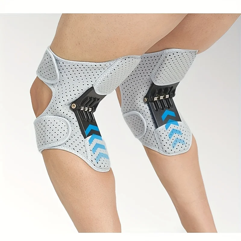 Adjustable Knee Stabilizer 1pc Knee Brace with Spring Booster Polyester Elastic Pad Knee Support Soccer Brace Kneepad Protection