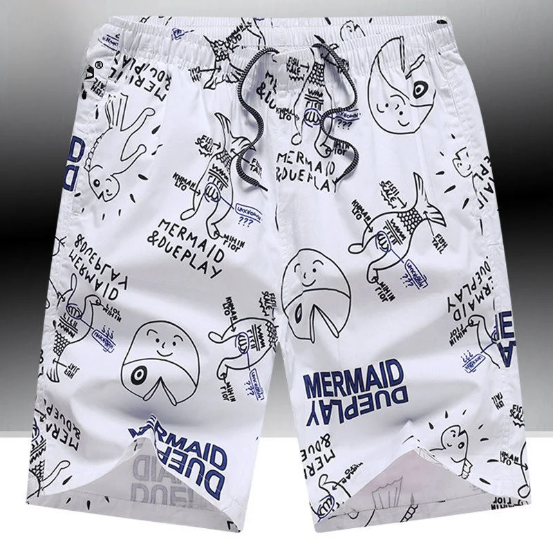 

Summer Men's Loose Casual Sports Beach Pants All-Match Workwear Cotton orts Straight Leg Pants Breathable Comfortable