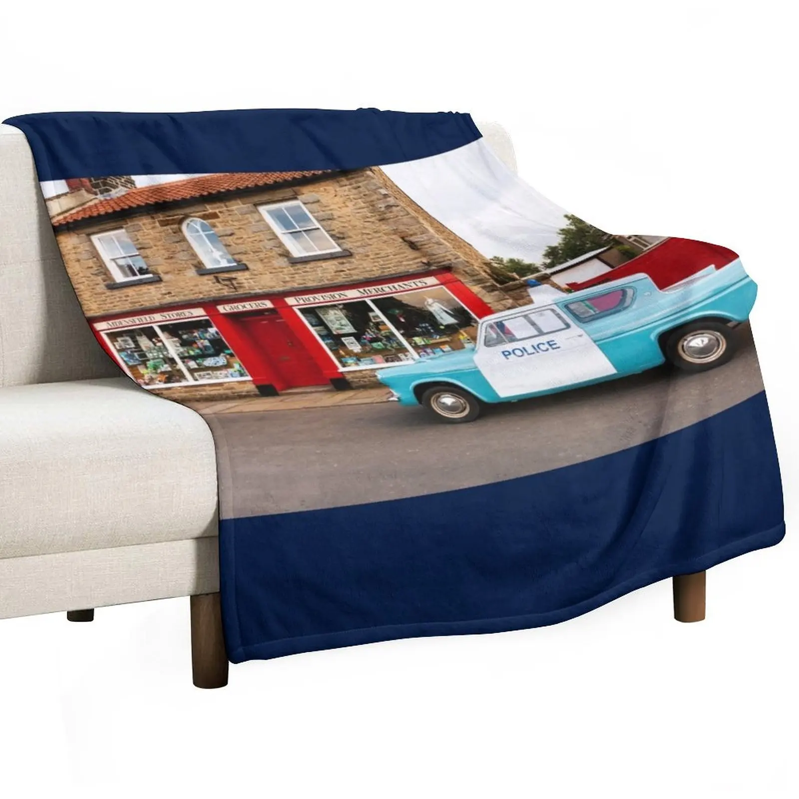 Heartbeat, Ford Anglia Panda Police Car Throw Blanket decorative Bed sofa bed Decoratives Blankets