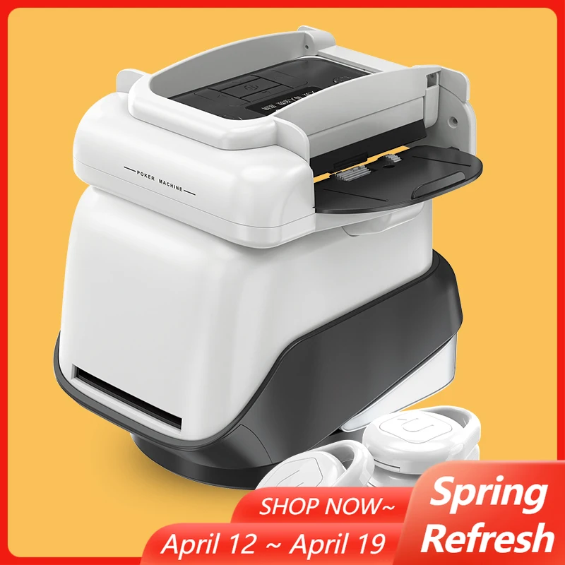 4 колоды игральных карт, машина для перемешивания игральных карт, перезаряжаемый электрический автоматический дилер для перемешивания карт с 4 беспроводными кнопками