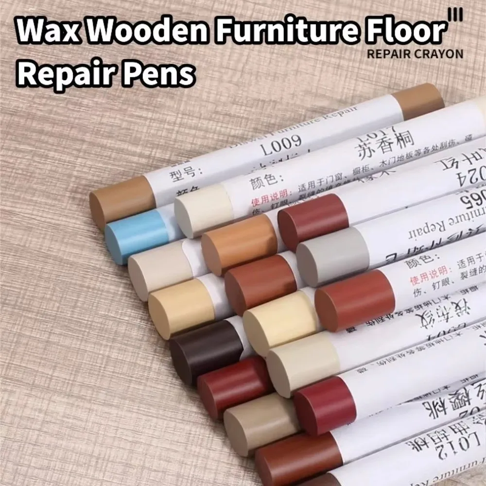 

Waterproof Furniture Repair Pen Wooden Furniture Touch Up Wood Repair Crayon Stains Scratches DIY Floor Repair Pen