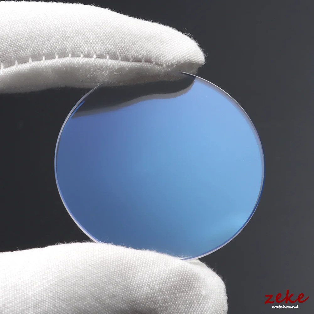 2.5/2.0/1.5mmThick Watch Glass Sapphire Replacement Double Dome AR Blue Diameters 28mm-38.5mm Blue Coated Crystal for Watchmaker