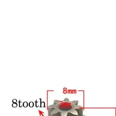 Reciprocating Saw 8 Tooth Gear Replacement for Electric Saw Motor Tools Made of Plastic 22mm 16.5mm x 8mm Reciprocating