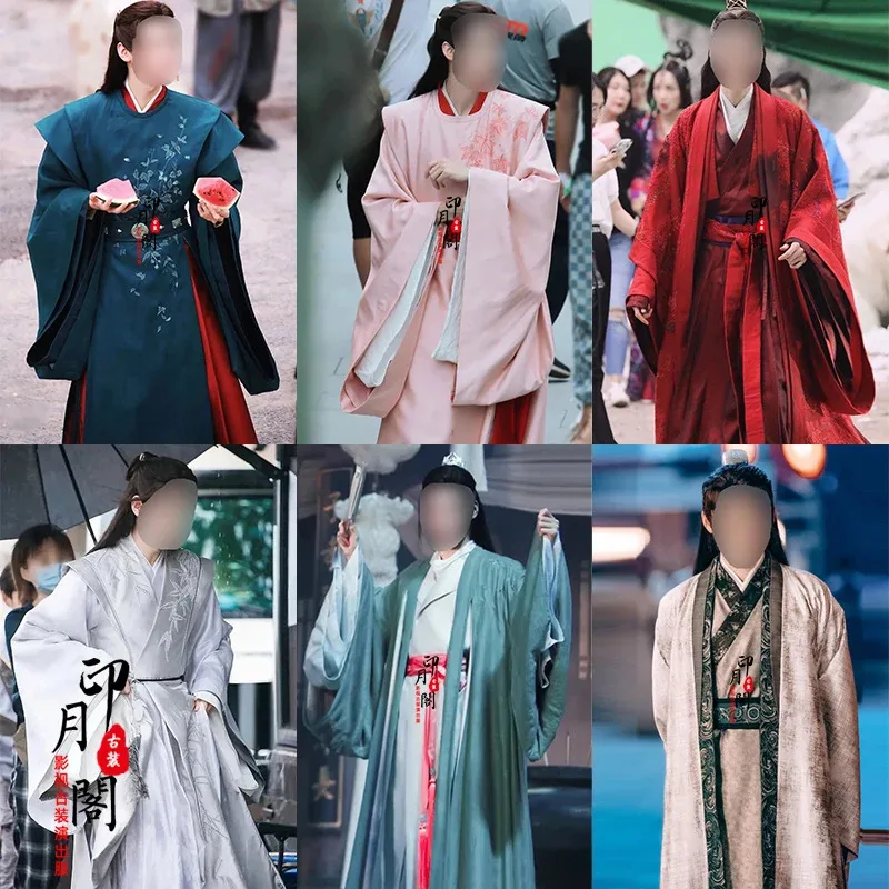 

Hanfu Ancient Traditional Shan He Ling Gong Jun Wen Kexing Clothing Chivalrous Swordsman Cosplay Costume Halloween Han Fu