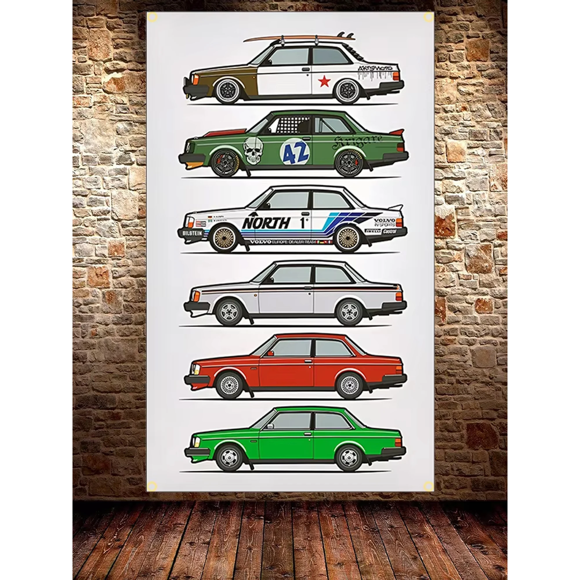 V-Racing Car Flag 60x90cm 90x150cm Polyester Printed Classic Car Wallpaper Banner for Decor Outdoor Home Tapestry Poster