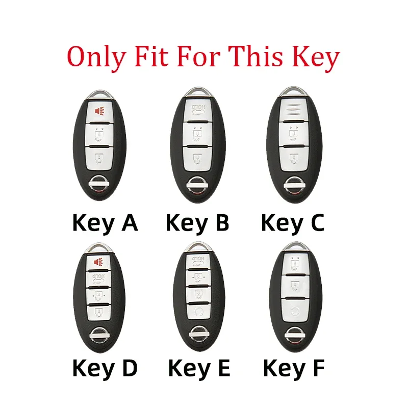 Alloy Key Case Cover For Nissan Patrol Altima Sentra Murano X-Trail Qashqai J11 J10 Tiida Fuga Navara Kicks Micra Note Leaf