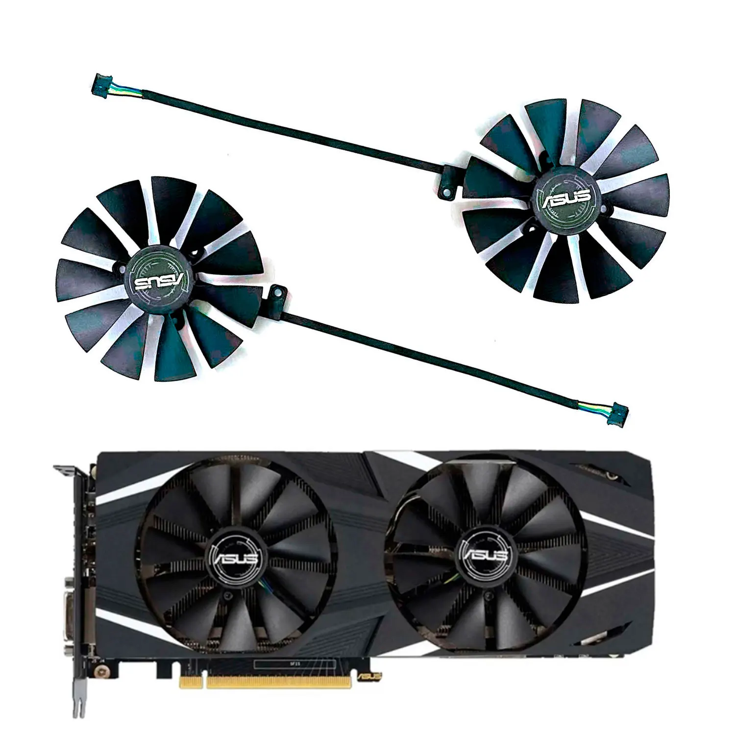 

For ASUS Geforce RTX 2080 2070 2060 Gaming Graphics Card 87mm FDC10U12S9-C 4-Pin GPU Cooler Replacement Fan