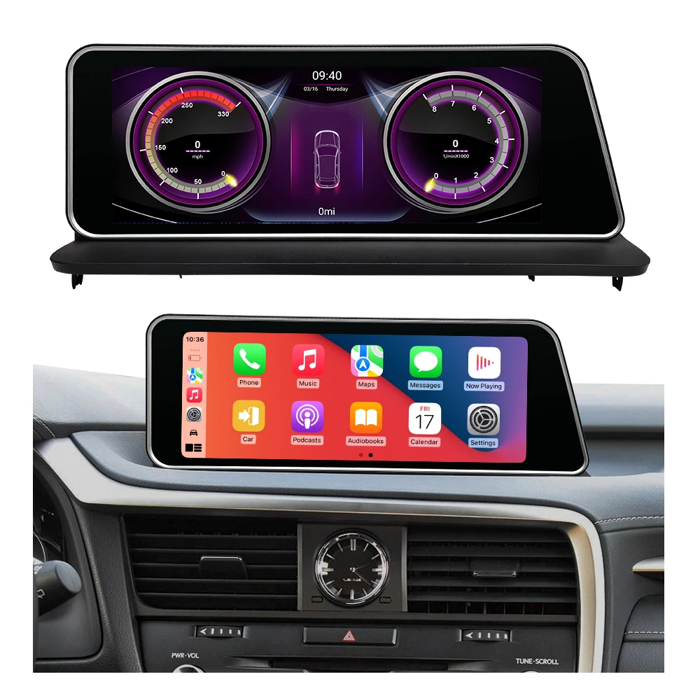 12.3'' Android 13 Touch Screen With Wireless CarPlay & 4G WiFi For Lexus RX330/RX350/RX450 2015-2019 GPS Navigation