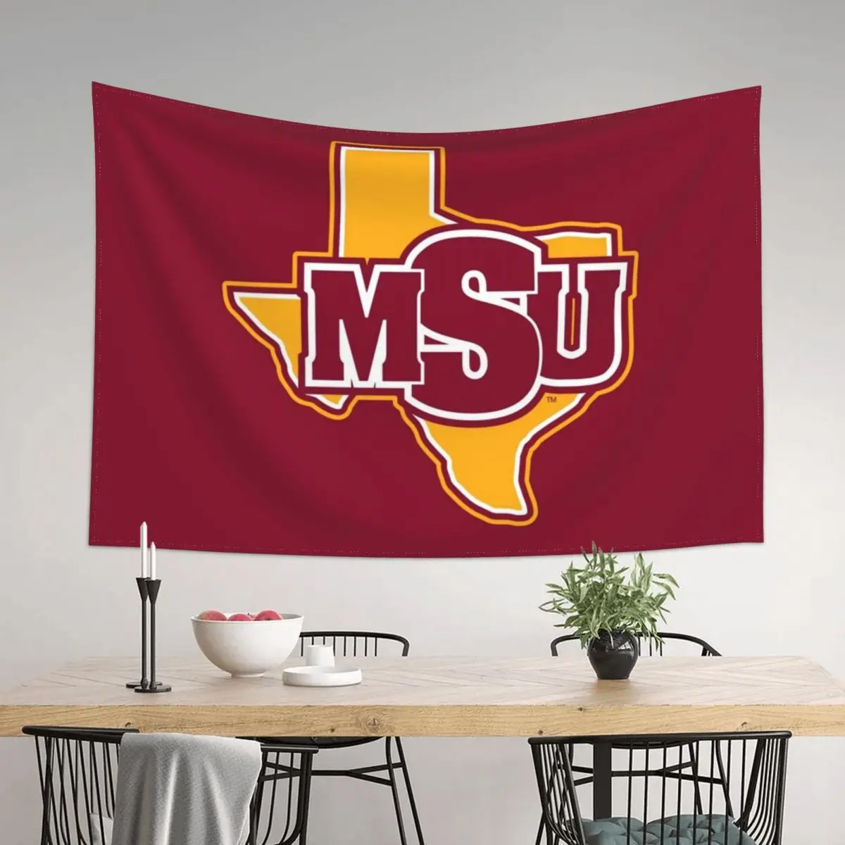 

Midwestern State University Tapestry Room Aesthetic Custom Bedroom Decor Aesthetic Tapestry