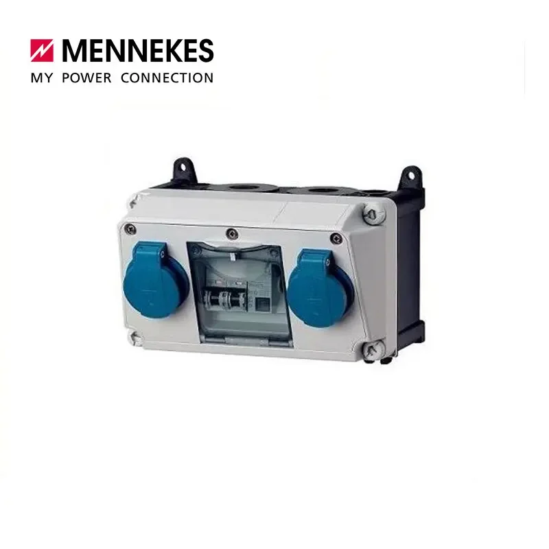 TYP910001 IP44  MENNEKES waterproof power plastic distribution box with industrial socket German multiple industrial socket box