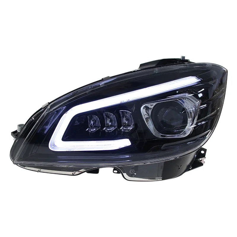

Car LED Headlight Light Assemblies For Mercedes-BENZ C Class W204 2007-2010 Auto Fog DRL Brake Turn Signal Lamp Plug and Play